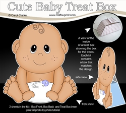 3D Cute Baby Treat Box Gift Set Mini Kit - Cute Little Ethnic Baby Boy Kareem