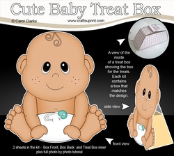 3D Cute Baby Treat Box Gift Set Mini Kit - Cute Little Ethnic Baby Deepu