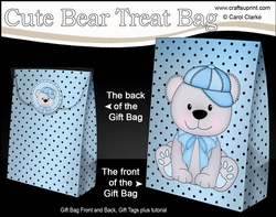 3D Gift Bag Mini Kit - Cute Little Banjo Bear