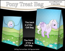 3D Gift Bag Mini Kit - Cute Little Pony Violet