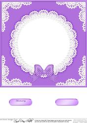 8 x 8 Pearls and Lace Card Front