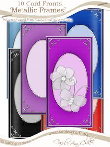 Dl 'silver Metallic Frame' Card Fronts Kit