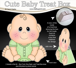 3D Cute Baby Treat Box Gift Set Mini Kit - Cute Little Baby Jude