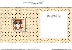 Cute Little Boxer Dog square landscape insert