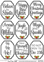 3D Christmas Greetings Sentiment Sheet