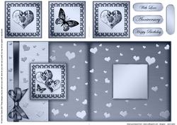 Elegant Romance Fold Back Card