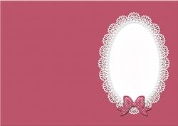 A5 Pearls and Lace Card Front or Insert