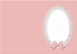 A5 Pearls and Lace Card Front or Insert