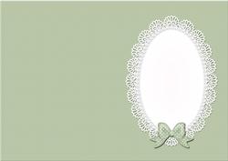 A5 Pearls and Lace Card Front or Insert