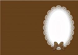 A5 Pearls and Lace Card Front or Insert