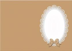 A5 Pearls and Lace Card Front or Insert