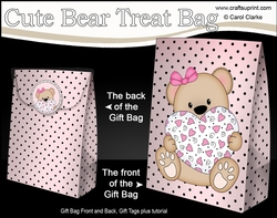 3D Gift Bag Mini Kit - Cute Little Livvy Bear