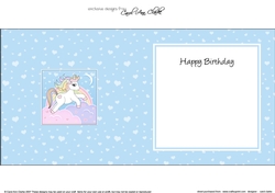 Cute Little Unicorn square landscape insert