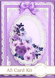 A5 Spring Flowers and Lace Kit with 3D Decoupage