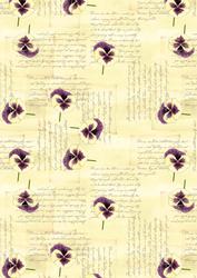 Pansy, Lace and Pearls Matching Backing Paper