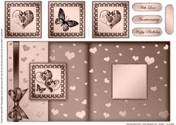 Elegant Romance Fold Back Card