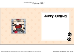 Square landscape insert - Dogs Leave Paw Prints - Scottie Dog Hamish
