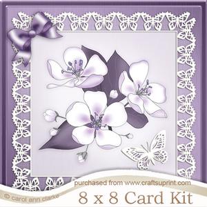 8 x 8 Apple Blossom Kit with 3D Decoupage