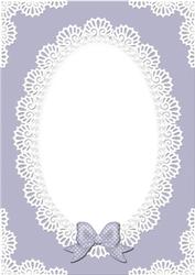 A4 Pearls and Lace Card Front