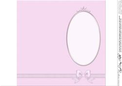Dl Fancy Bow Card Front or Insert