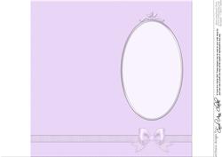 Dl Fancy Bow Card Front or Insert