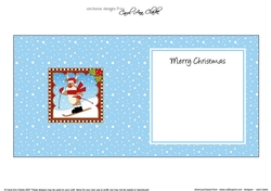Christmas Rudolph square landscape insert