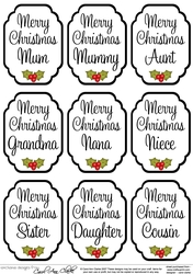 3D Christmas Greetings Sentiment Sheet