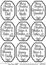 3D Christmas Greetings Sentiment Sheet