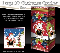 3D Large Christmas Cracker Box - Little Westie Dog