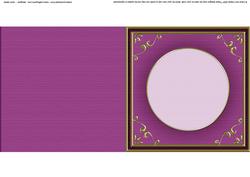 Square 'gold Metallic Frame' Card Front or Insert