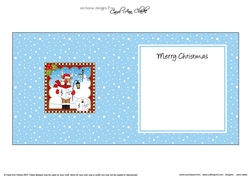 Christmas Rudolph square landscape insert