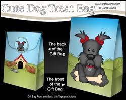3D Gift Bag Mini Kit - Cute Little Scottie Dog Maisie