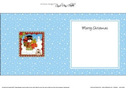 Christmas Snowman Rio square landscape insert