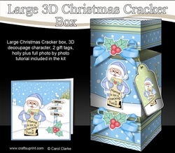 3D Large Christmas Cracker Box Mini Kit -  Santa is making a List!