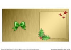 Elegant Christmas Greeting Matching Insert Square Portrait