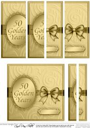 Elegant Metallic Greeting Card with Side Stacker