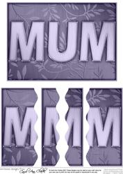 A5 Elegant Metallic Words Wavy Edged Side Stacker