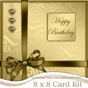 8 x 8 Elegant Flourish Kit with 3D Decoupage
