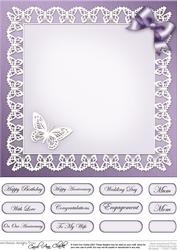 Apple Blossom Matching 8 x 8 Insert Panel and Greetings