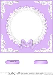 8 x 8 Pearls and Lace Card Front