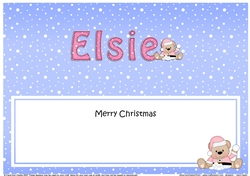 Large DL Merry Christmas ELSIE insert