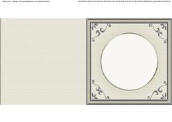 Square 'silver Metallic Frame' Card Front or Insert