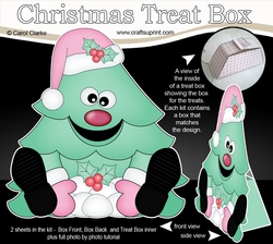3D Christmas Treat Box Gift Set Mini Kit - Fun Christmas Tree is Snowballing