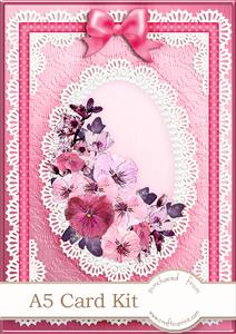 A5 Spring Flowers and Lace Kit with 3D Decoupage