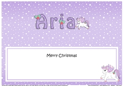 Large DL Merry Christmas ARIA insert