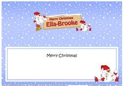 Large DL Merry Christmas ELLA-BROOKE insert