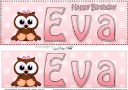 Large DL Happy Birthday EVA 3D decoupage