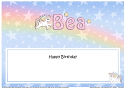 Large DL Happy Birthday BEA insert