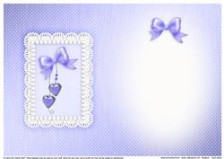 Greetings, Lace and Pearls Matching Insert A5 Portrait