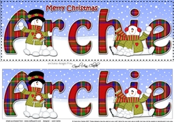 Large DL Merry Christmas PENELOPE insert